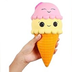Pink and Yellow squishy Ice Cream Toy